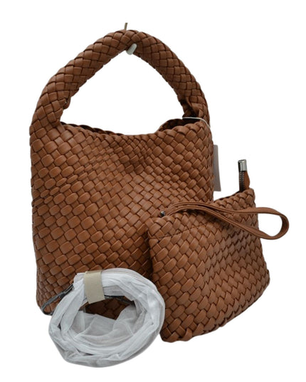 Woven Shoulder Bag & Wristlet