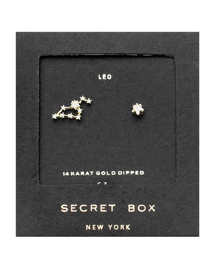 Zodiac Single Constellation & Stud Earrings