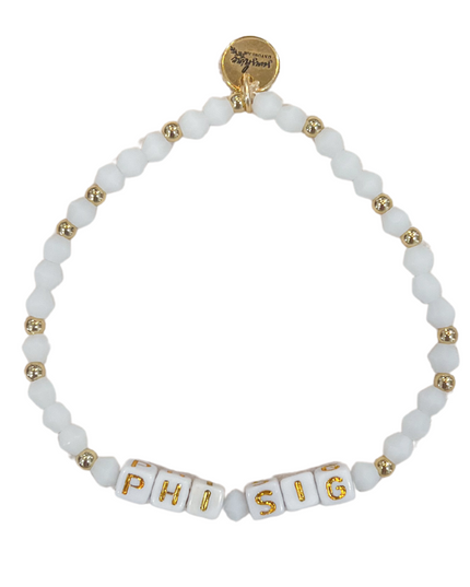 Phi Sig Sorority Letter Block Bracelet