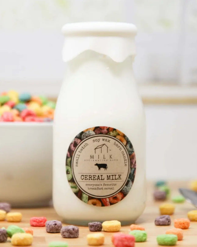 Cereal Milk Milk Bottle Candle