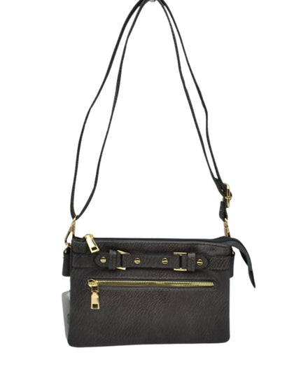 Detailed Medium Vegan Leather Crossbody
