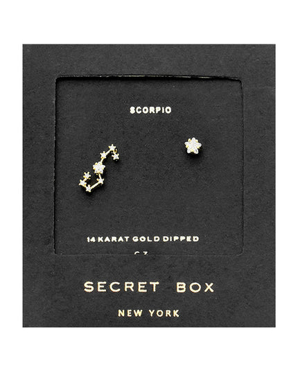Zodiac Single Constellation & Stud Earrings