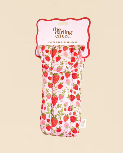 Strawberry Fields Puffy Sunglass Case