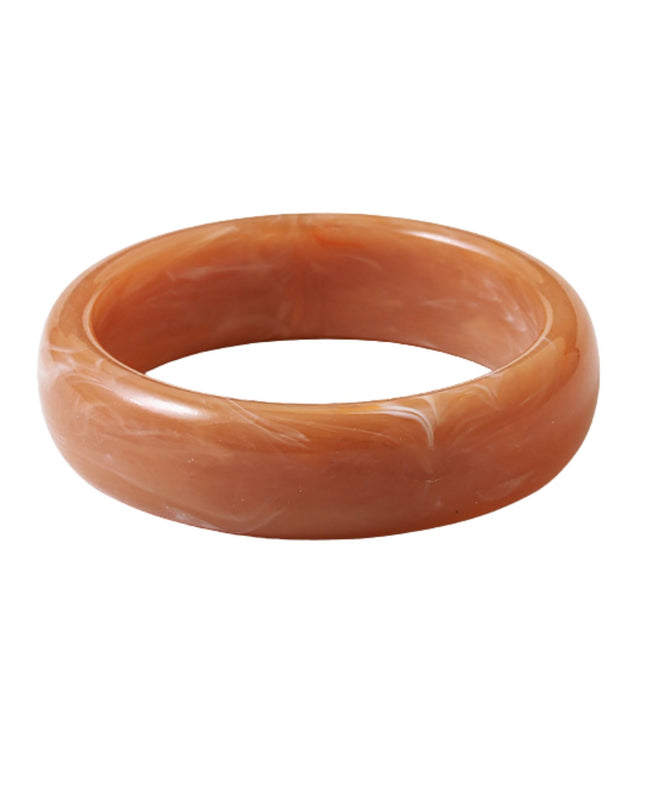 Medium Wide Resin Bangle Bracelet
