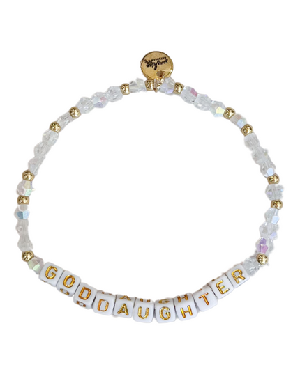 Goddaughter Letter Block Bracelet