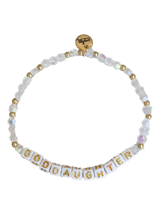 Goddaughter Letter Block Bracelet