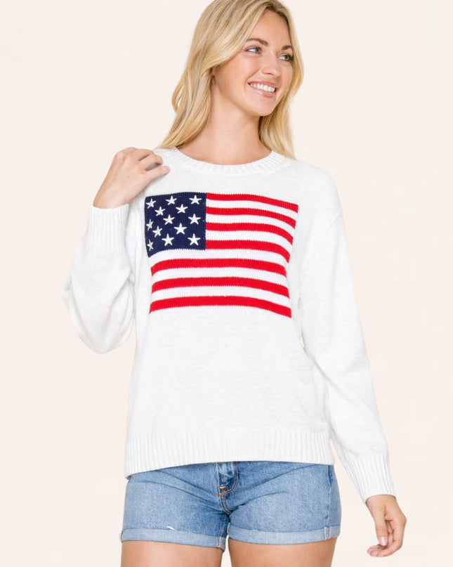 American Flag Sweater