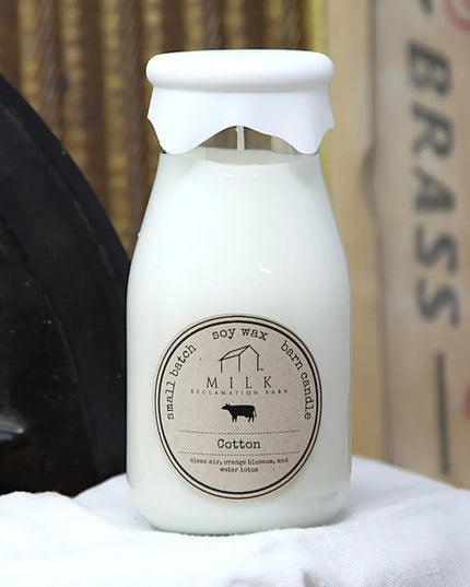 Cotton Milk Bottle Candle