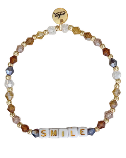 Smile Neutral Colorful Letter Block Bracelet