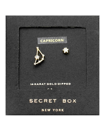 Zodiac Single Constellation & Stud Earrings