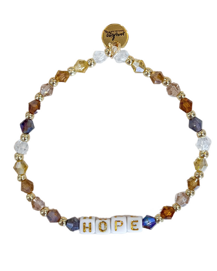 Hope Neutral Colorful Letter Block Bracelet
