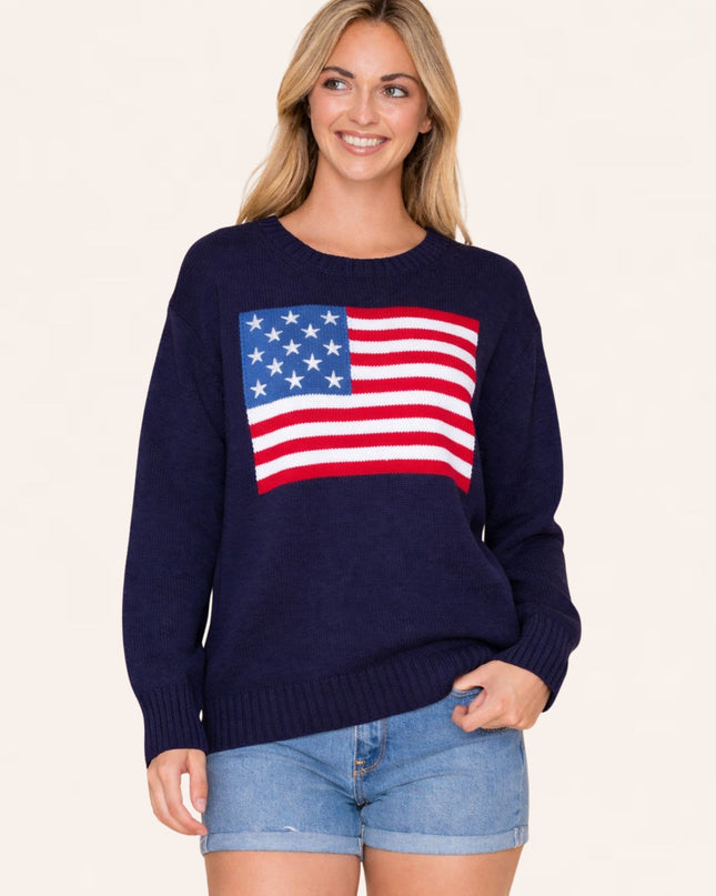 American Flag Sweater