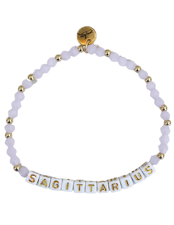 Sagittarius Letter Block Bracelet
