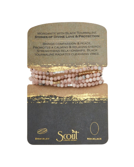 Beaded Stone Wrap Bracelet/Necklace
