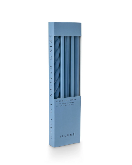 Three Pack Colored Unscented Candle Tapers