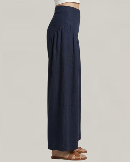 High Waist Wide Leg Culotte Pants