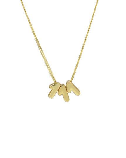 Angel Number Sliding Charm Necklace