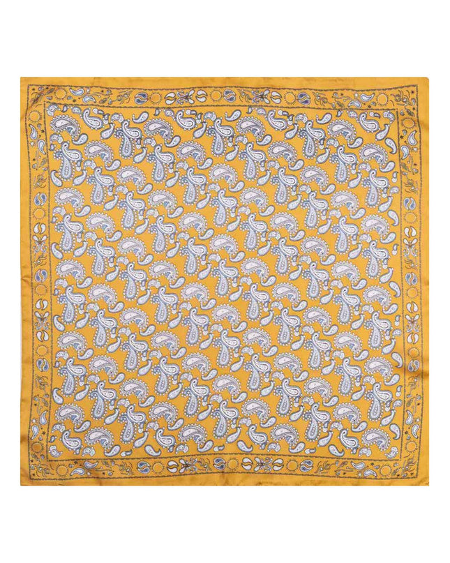 Classic Paisley Pattern Print Square Bandana Scarf