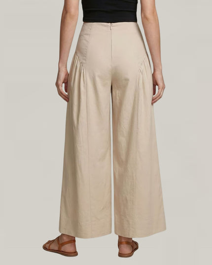 High Waist Wide Leg Culotte Pants
