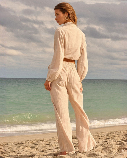 Azure Flowy Pants