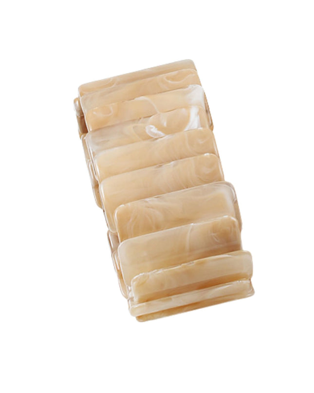 Rectangle Resin Shell Wide Stretchable Bracelet