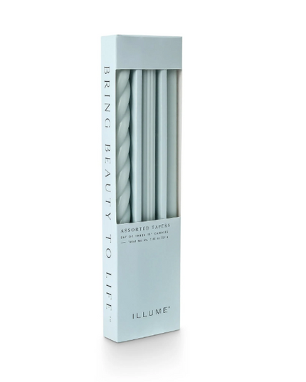 Three Pack Colored Unscented Candle Tapers