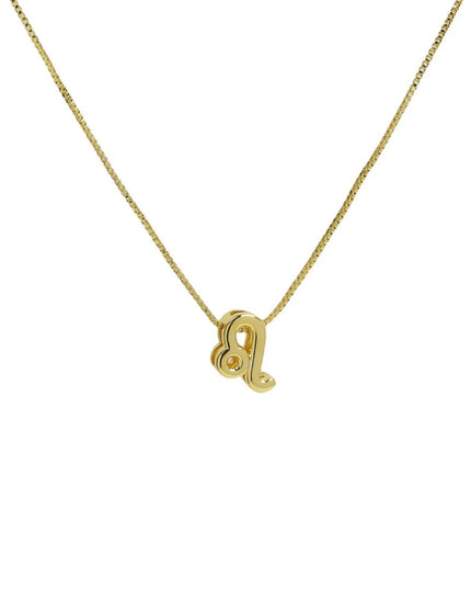 Zodiac Sign Sliding Charm Necklace