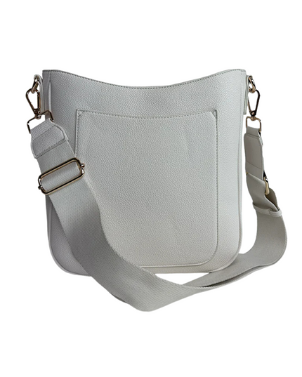 Maxine Vegan Pebble Leather Messenger Bag