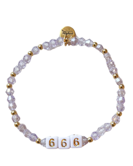 666 Angel Number Block Bracelet
