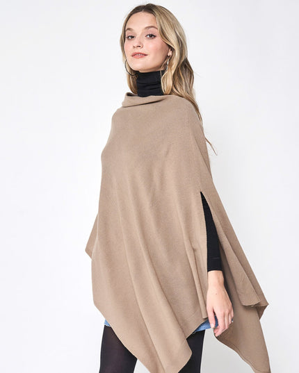 Solid Color Poncho