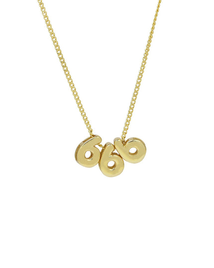 Angel Number Sliding Charm Necklace