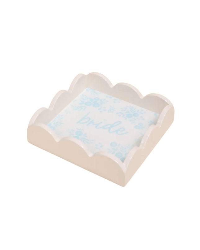 Bride Something Blue Scallop Trinket Tray