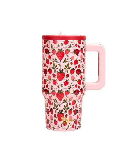 Strawberry Fields 20 oz Lifestyle Flip Straw Tumbler