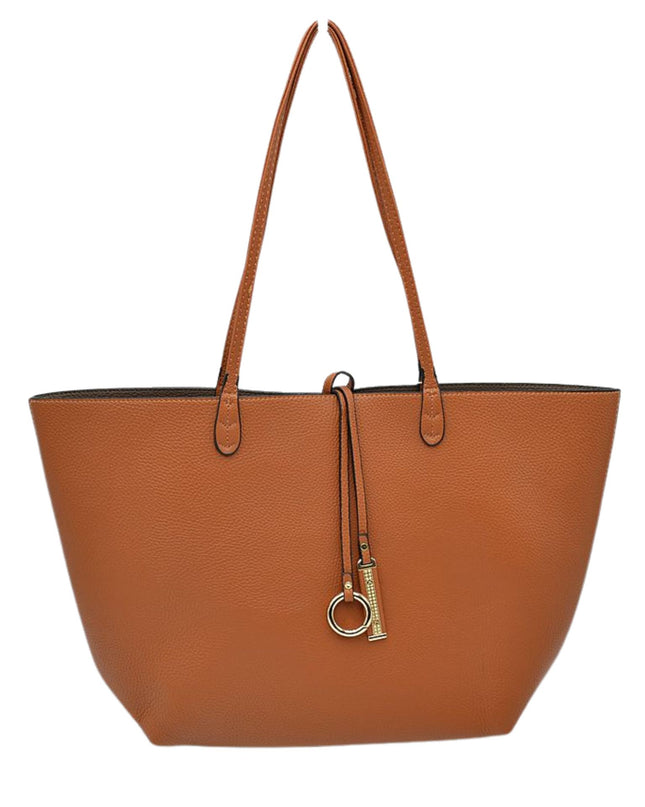 Reversible Wide Looped Through Tote Bag