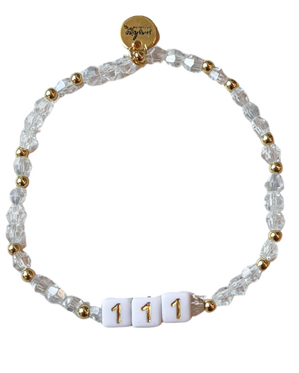 111 Angel Number Block Bracelet