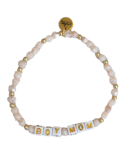 Boy Mom Letter Block Bracelet