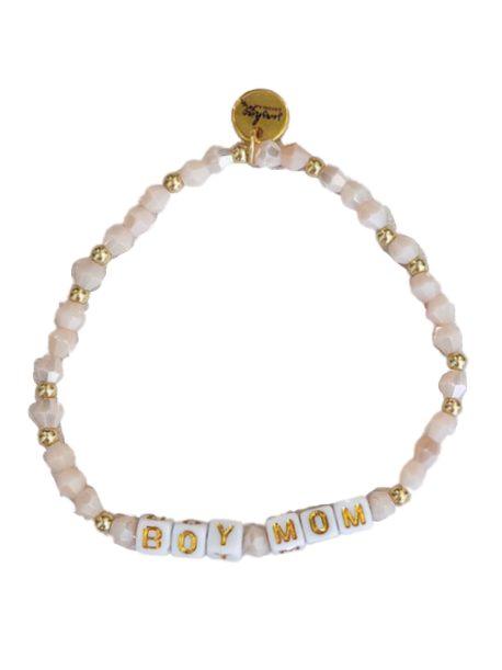 Boy Mom Letter Block Bracelet