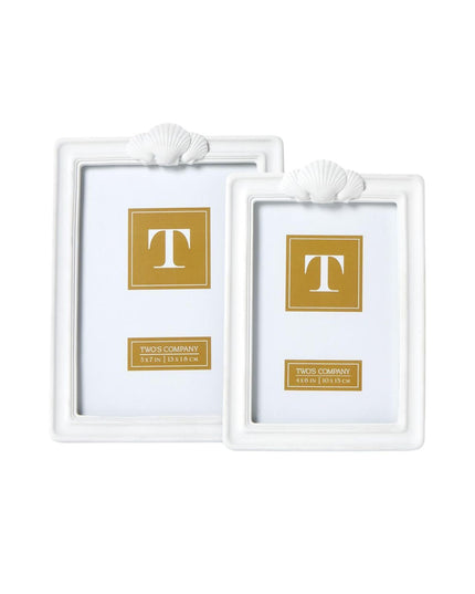 White Shell Picture Frame