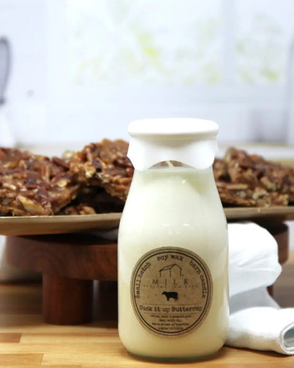 Suck It Up Buttercup Milk Bottle Candle
