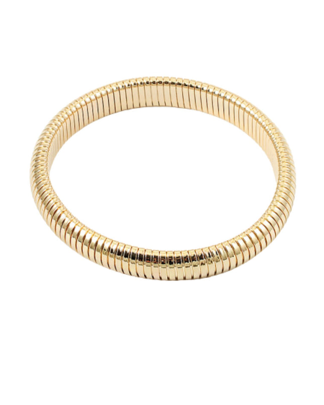 Wide Metal Snake Chain Bracelet