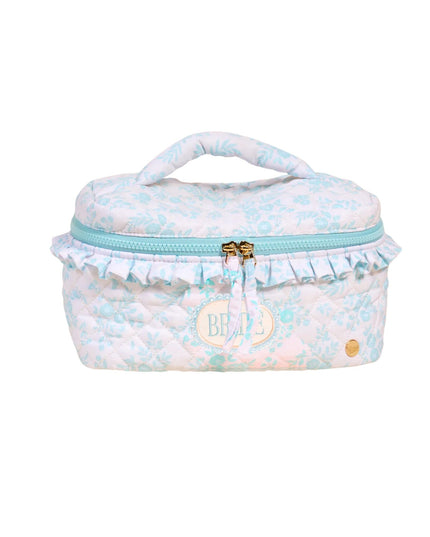 Bride Something Blue Glam & Go Quilted Cosmetic Bag