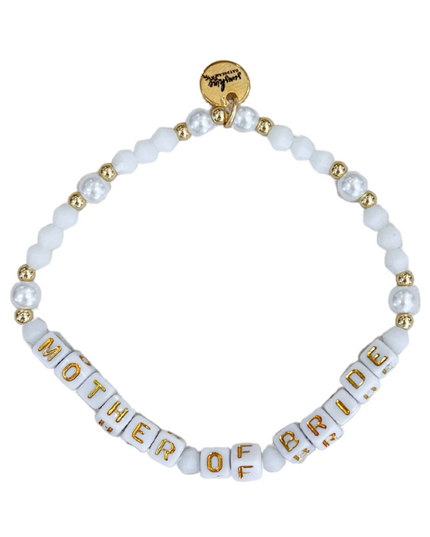 Mother Of Bride Letter Block Bracelet