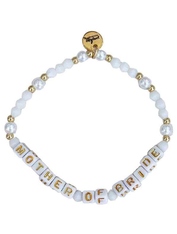 Mother Of Bride Letter Block Bracelet