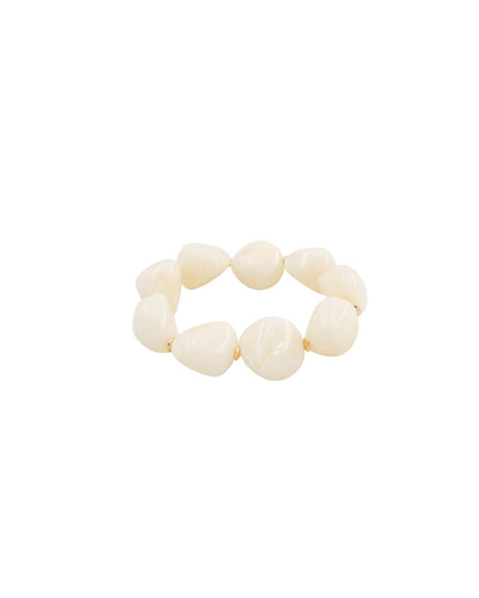 Asymmetrical Natural Stone Beaded Stretchable Bracelet
