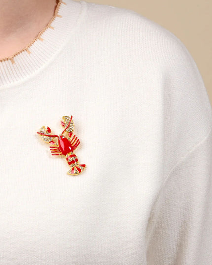 Dazzle Lobster Timeless Brooch
