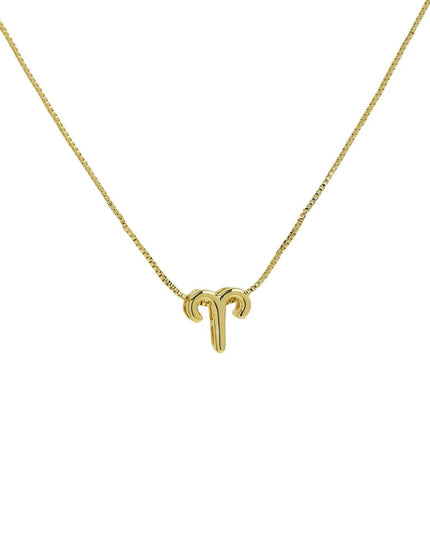 Zodiac Sign Sliding Charm Necklace