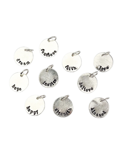 Sterling Silver Medium Inspirational Disc