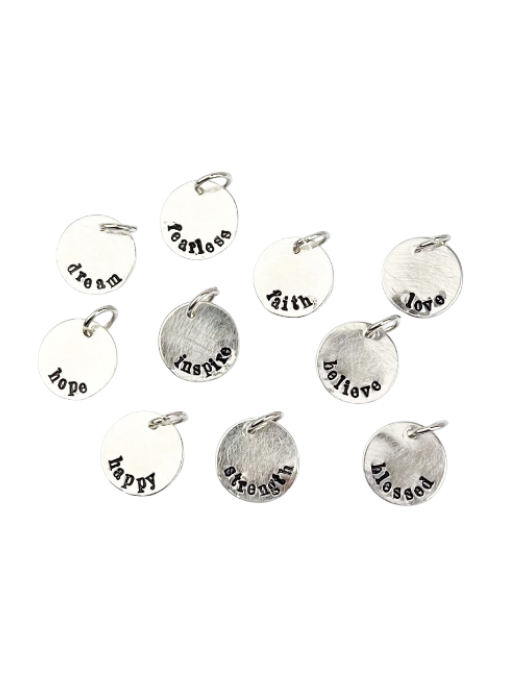 Sterling Silver Medium Inspirational Disc