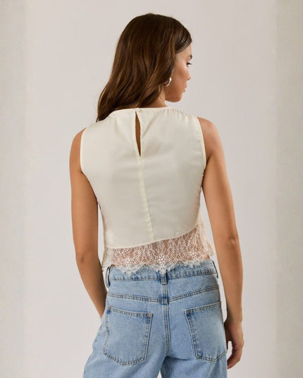 Lace Detail Sleeveless Top