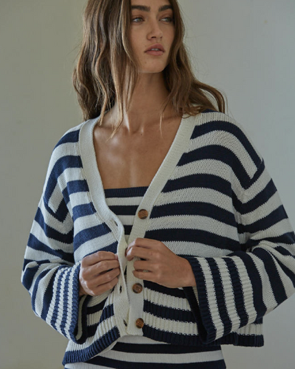Eventide Striped Cardigan